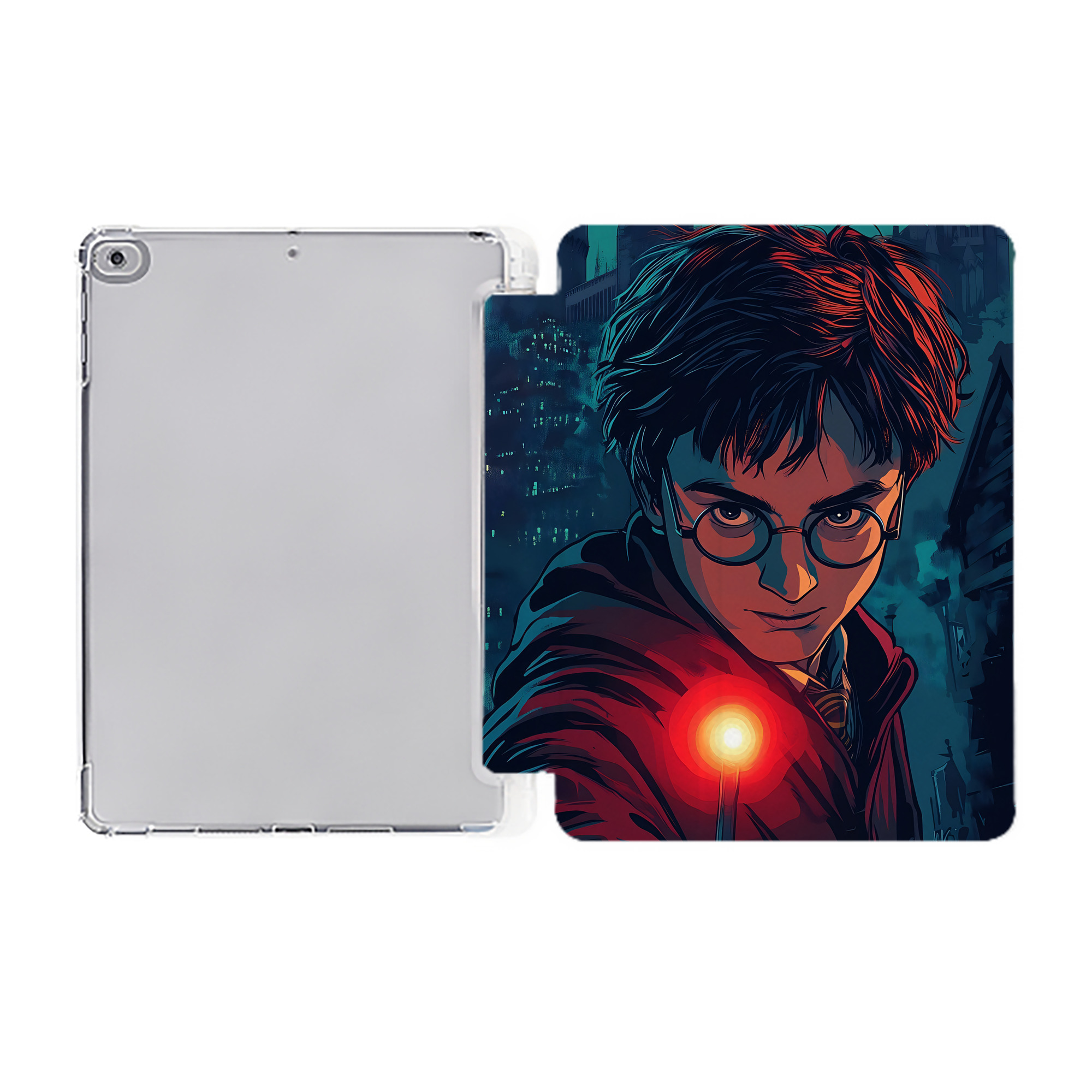 （画像用） Harry Potter ハリー・ポッターシリーズ IPad ケース ペン収納付き 三つ折りスタンド PUレザー×シリコン 対応機種9.5/10.5/10.9インチ